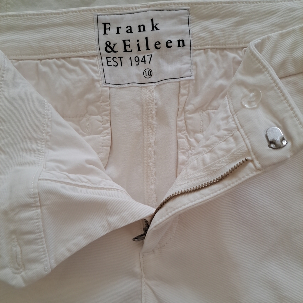 Frank & Eileen WICKLOW The Italian Chino size 10 Ivory Excellent Condition